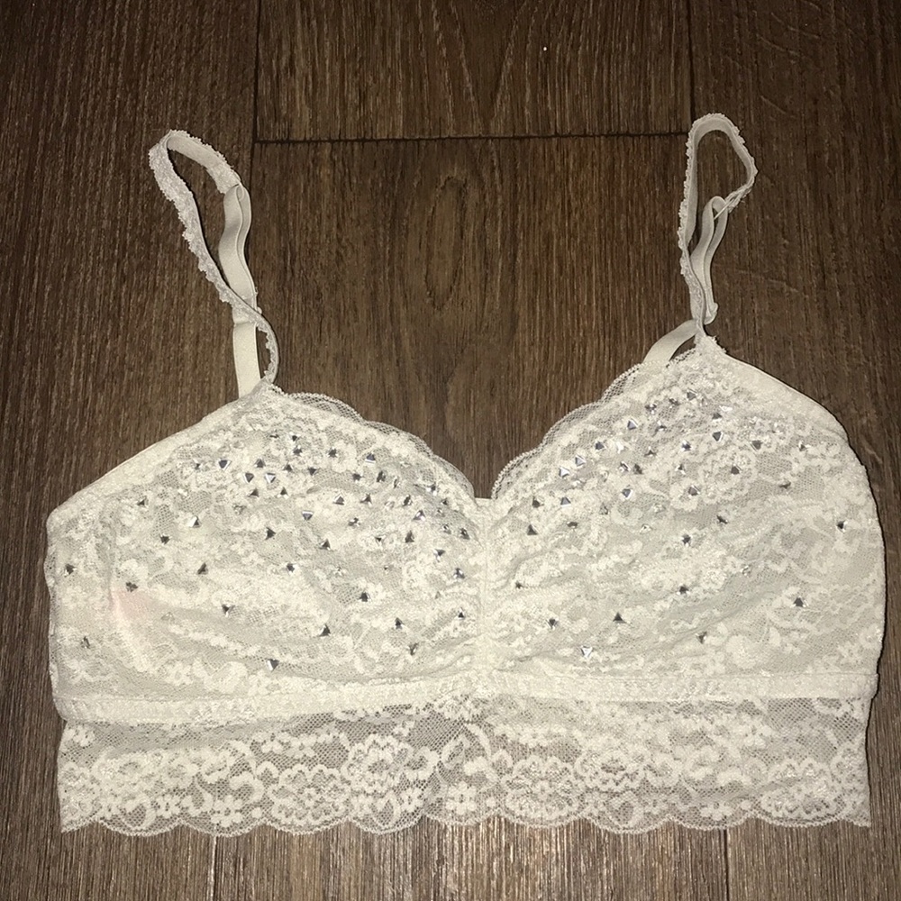 Grey Lace Bandeau